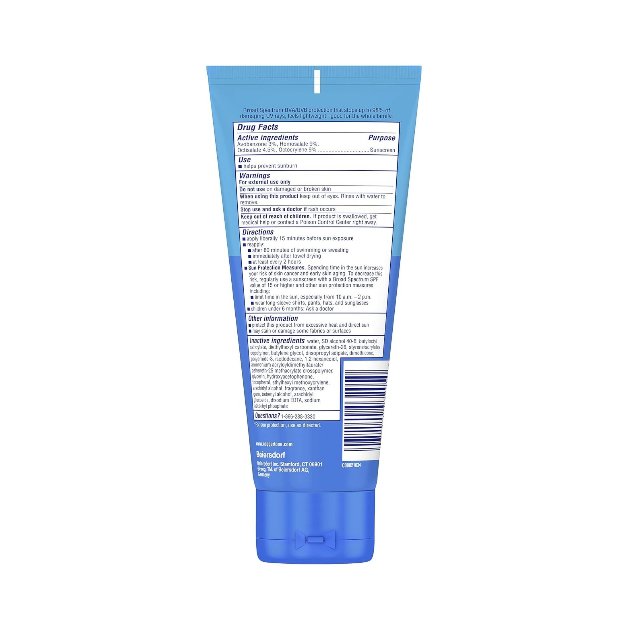 Coppertone Complete Sunscreen Lotion - SPF 50 - 7 Fl Oz