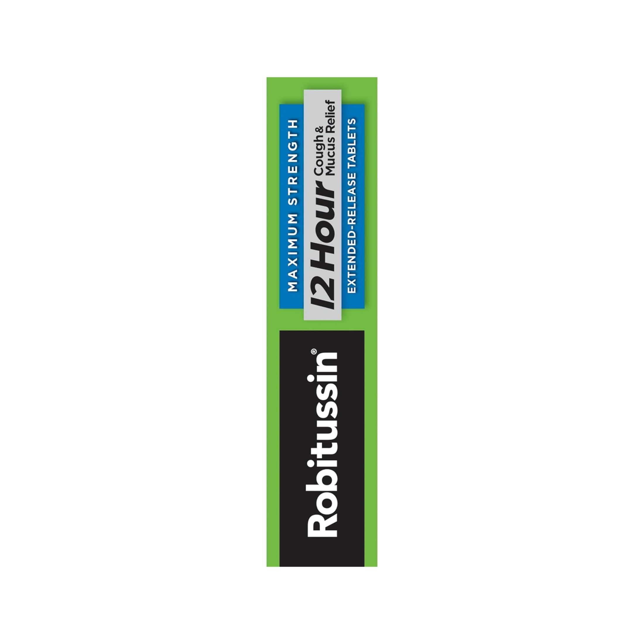 Robitussin Maximum Strength 12 Hour Cough And Mucus Relief Tablets