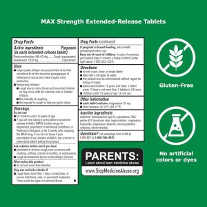 Robitussin Maximum Strength 12 Hour Cough And Mucus Relief Tablets