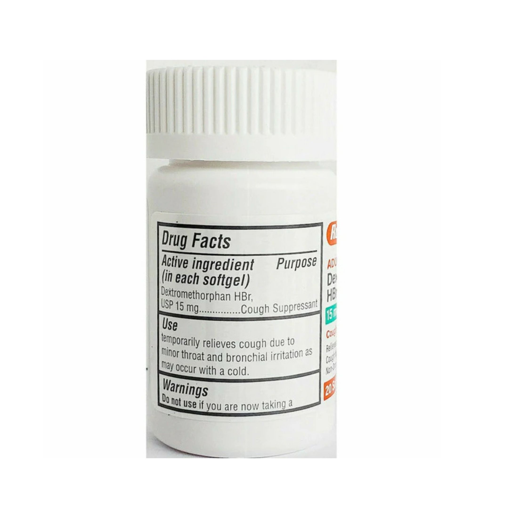 Rugby Robafen Cough Suppressant - 15 Mg - 60 Softgels (3 Pack) - Exp Date 09/2024