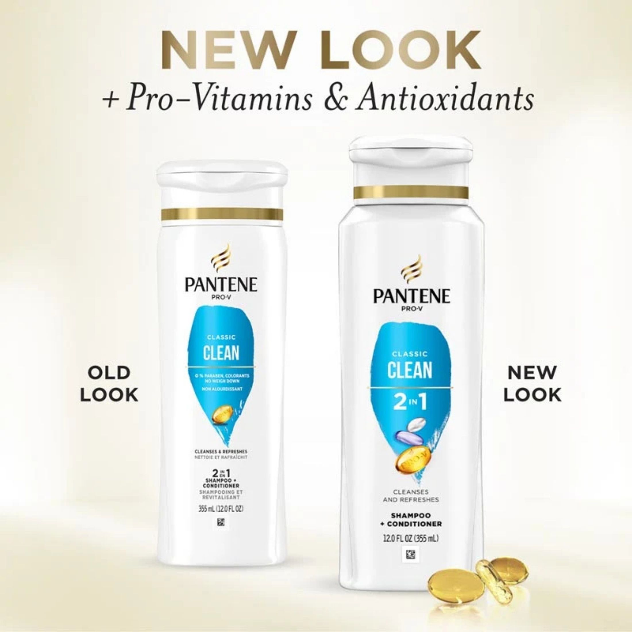 Pantene Classic Clean 2 In 1 Shampoo + Conditioner 12 Fl Oz