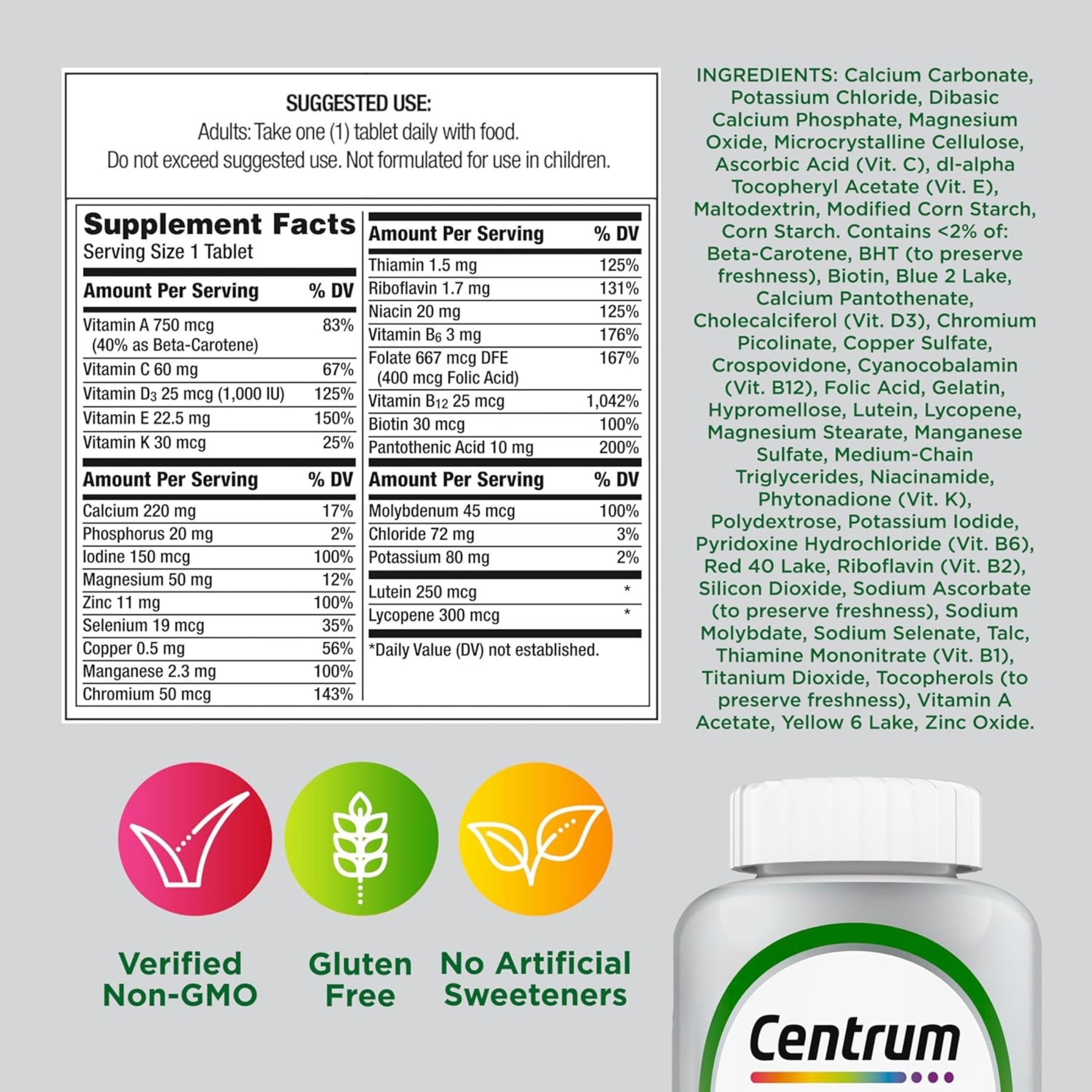 Centrum Silver Multivitamin For Adults 50 Plus