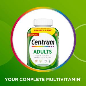 Centrum Multivitamin/Multimineral Supplement, Adults, Tablets