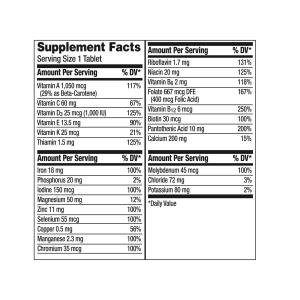 Centrum Multivitamin/Multimineral Supplement, Adults, Tablets