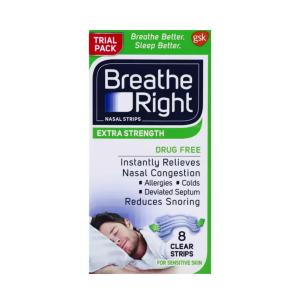 Breathe Right Nasal Strips, Extra Strength, Drug Free, Trial Pack