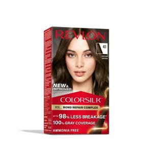 Revlon Colorsilk Beautiful Color Permanent Hair Color, 41 Medium Brown