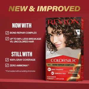 Revlon Colorsilk Beautiful Color Permanent Hair Color, 41 Medium Brown