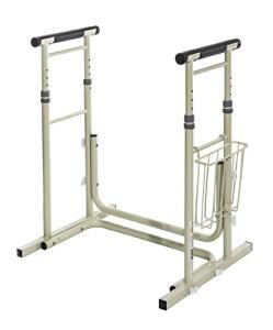 Essential Medical Supply Height Adjustable Standing Toilet Safety Rail With Foam Handles