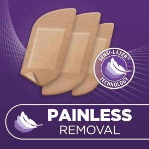 Band-Aid Brand Adhesive Bandages For Sensitive Skin, Assorted Sizes