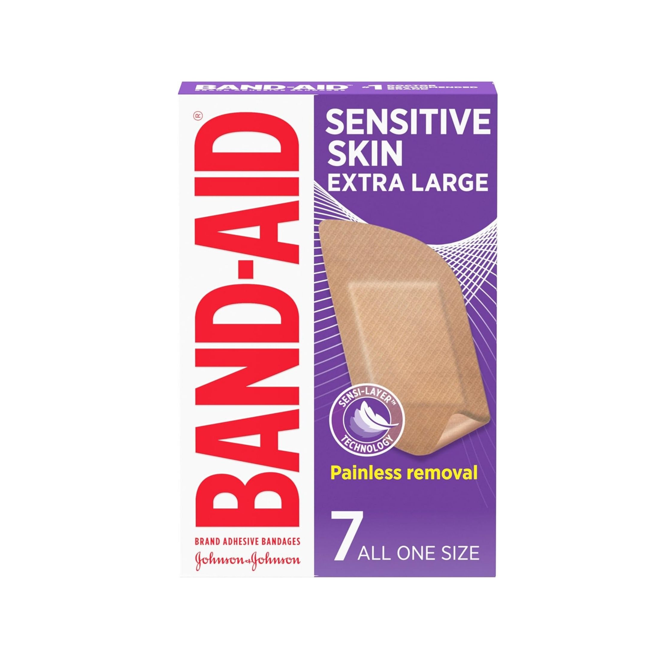 Band-Aid Brand Adhesive Bandages For Sensitive Skin, Assorted Sizes