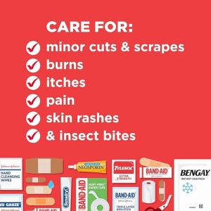 Johnson & Johnson All Purpose Compact 160-Piece First Aid Kit