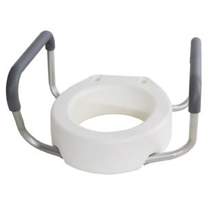 Essential Medical Supply Toilet Seat Riser With Arms For Standard Size Bowl