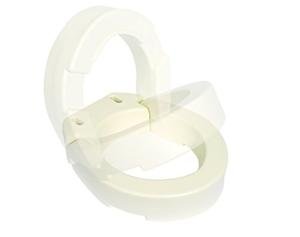 Essential Medical Supply Hinged Toilet Seat Riser For Elongated Size Bowl
