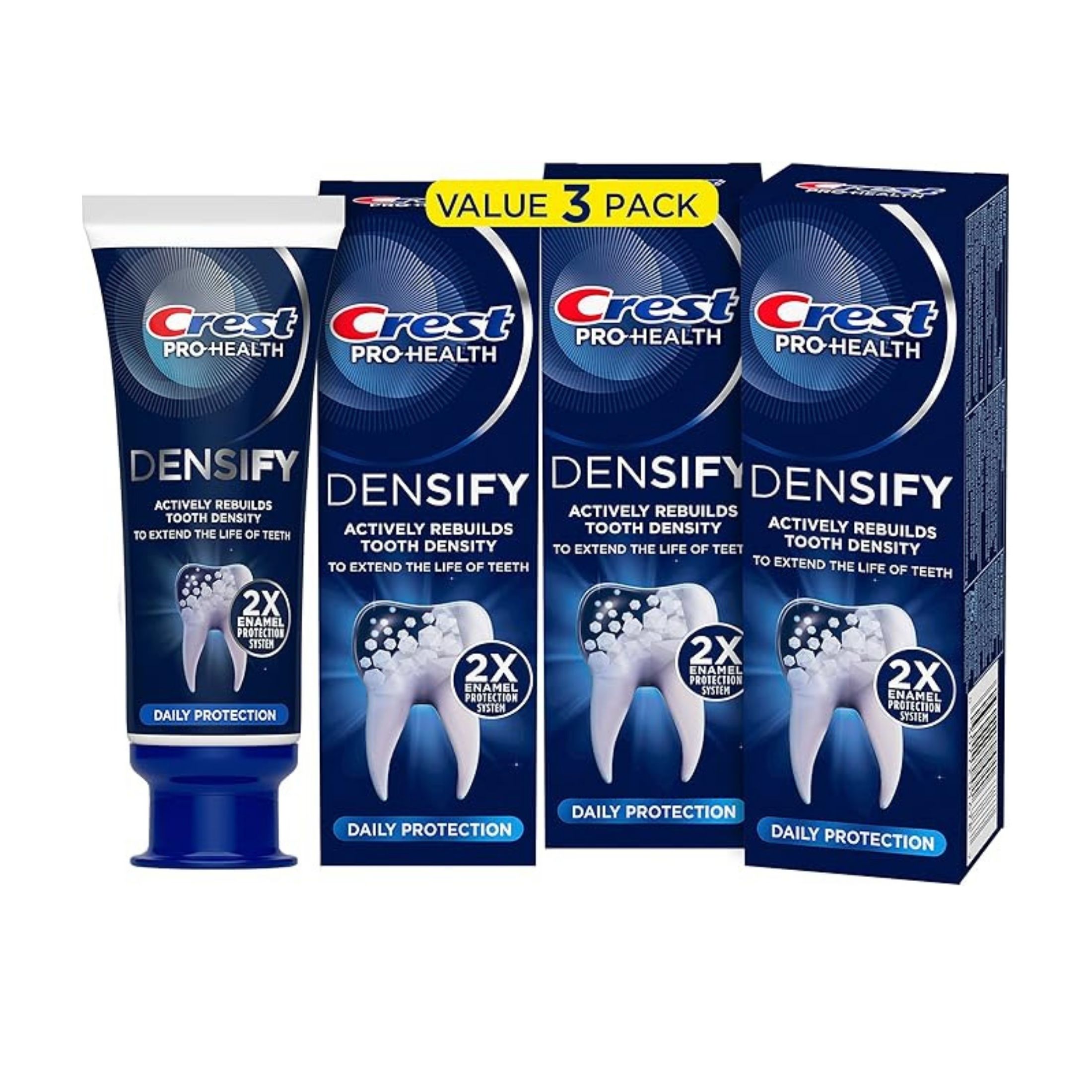 Crest Toothpaste, Fluoride, Densify, Daily Protection 4.1 Oz