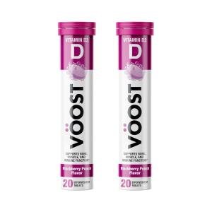 Voost Vitamin D3, Tablets, Blackberry Peach