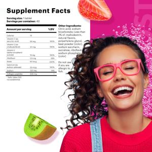 Voost Vitamin Drink, Beauty, Tablets, Strawberry Kiwi Flavored