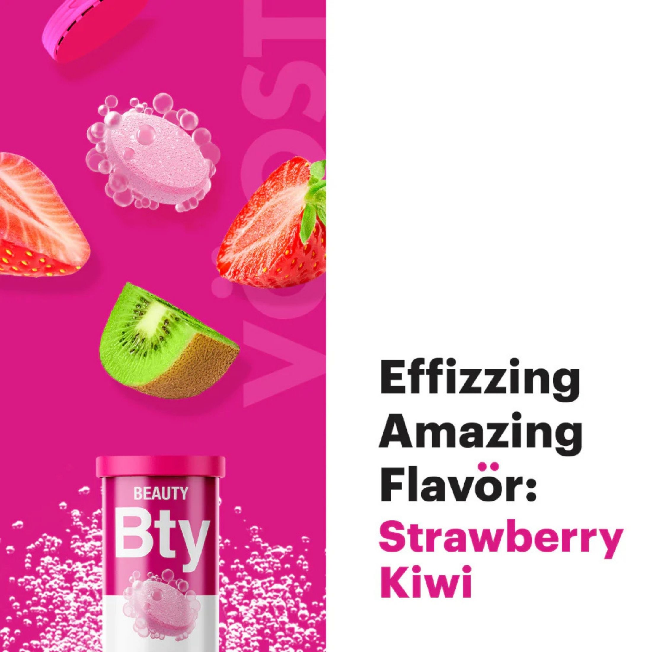 Voost Vitamin Drink, Beauty, Tablets, Strawberry Kiwi Flavored