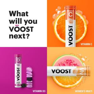 Voost Vitamin Drink, Beauty, Tablets, Strawberry Kiwi Flavored