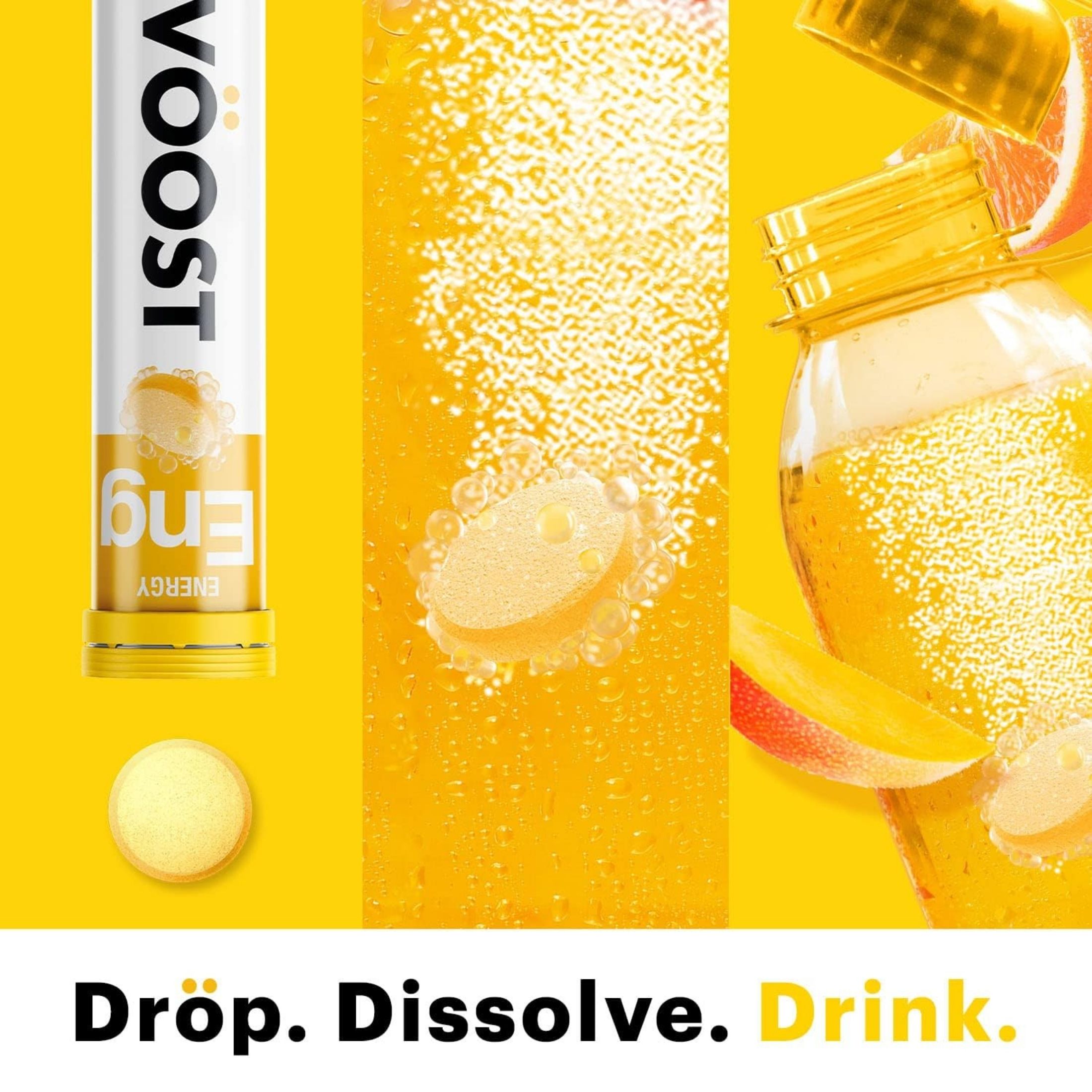 Voost Energy Effervescent Vitamin Tablet Orange Mango