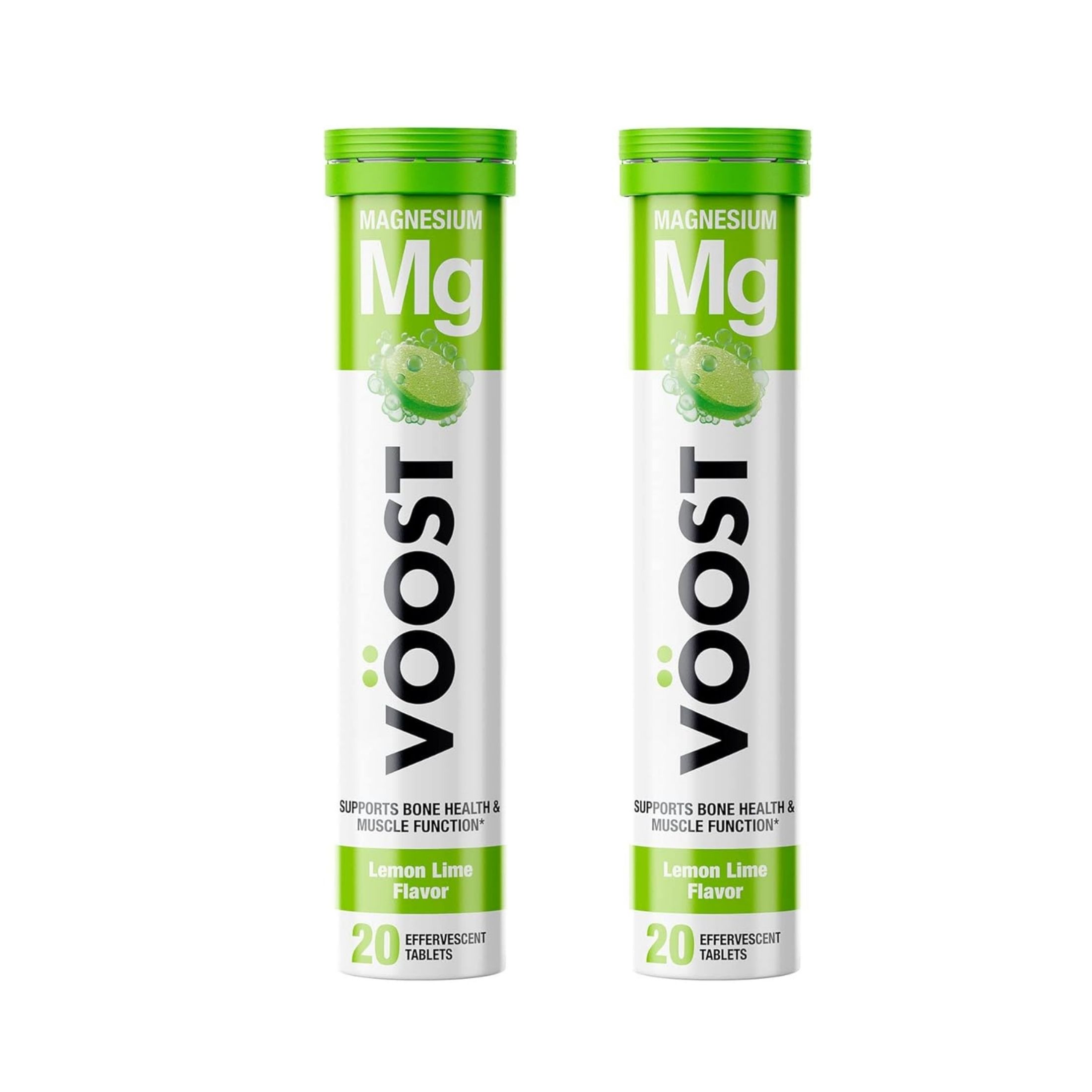 Voost Magnesium, Effervescent Tablets, Lemon Lime Flavored