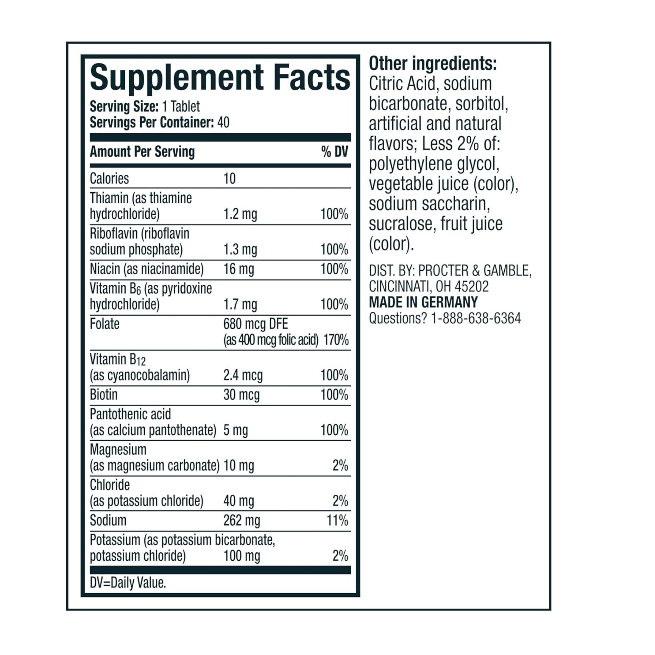 Voost Hydrate, Electrolytes + B Vitamins, Fruit Punch Flavor, 20 Tablets