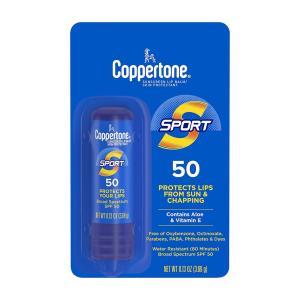 Coppertone Broad Spectrum SPF 50 Sport Sunscreen Lip Balm 0.13 Oz