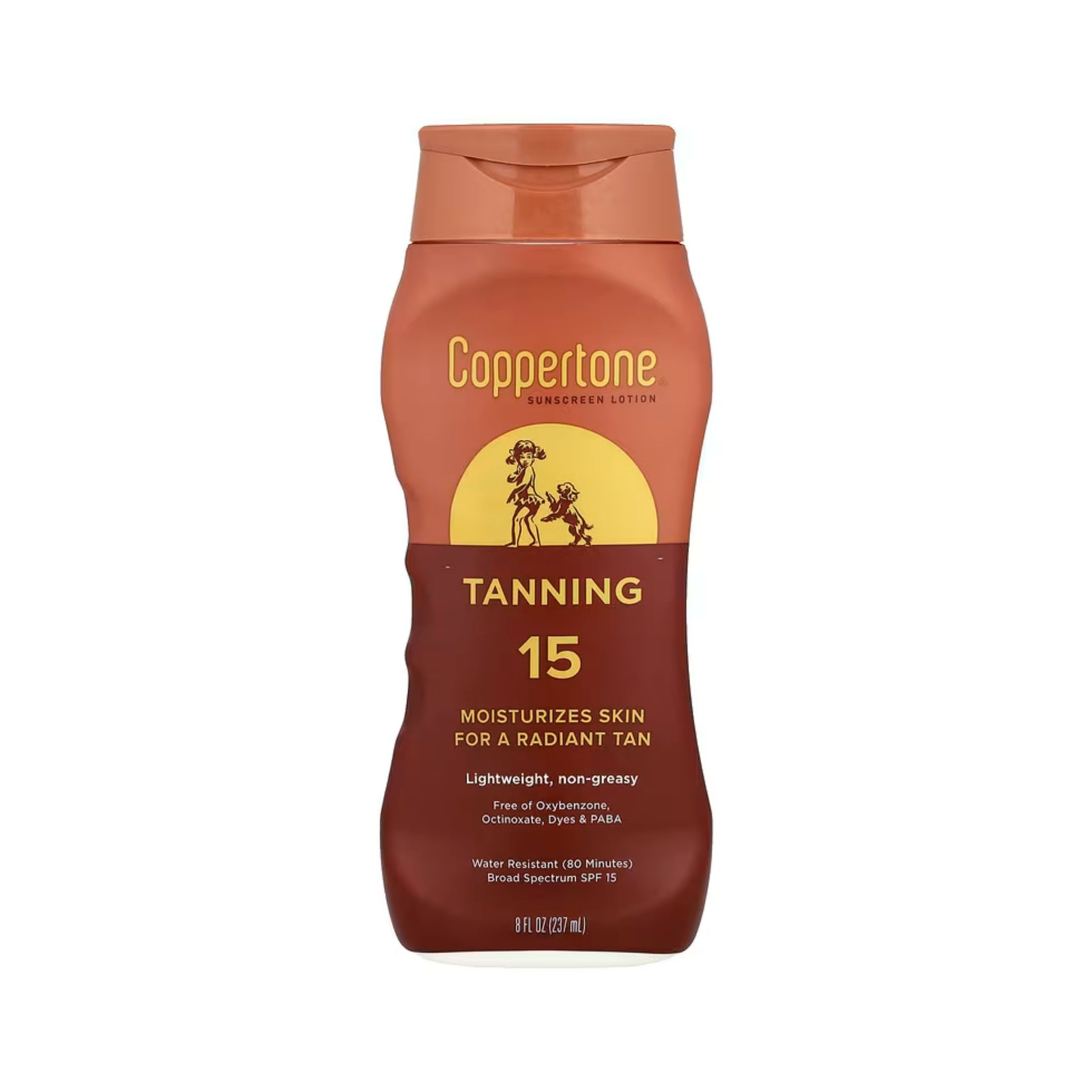 Coppertone Sunscreen Lotion, Tanning, Broad Spectrum SPF 15 8 Fl Oz