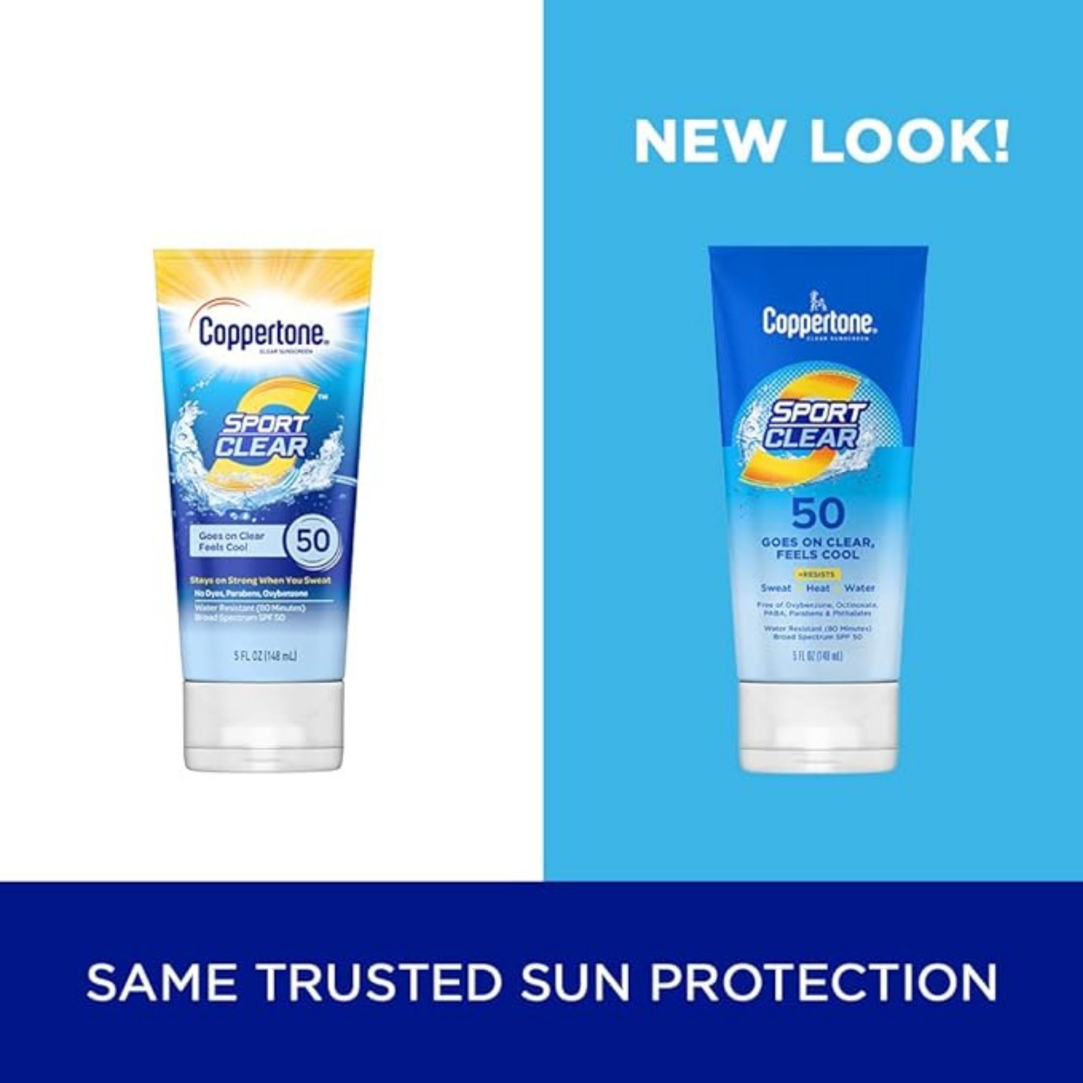 Coppertone Sport Clear Sunscreen SPF 50 5 Fl Oz