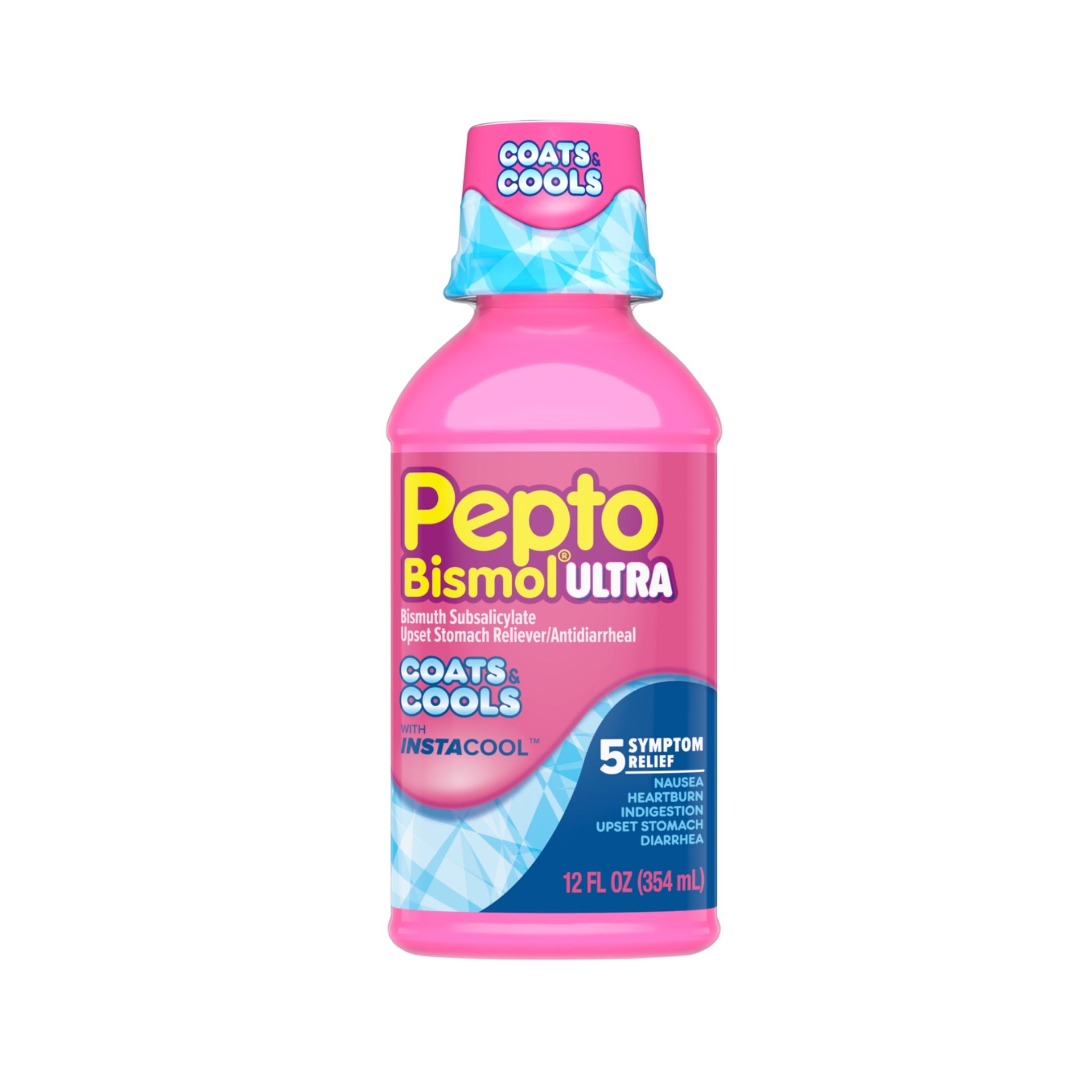 Pepto-Bismol Ultra With Instacool Liquid - 12 Fl Oz