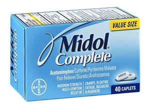 Midol Complete Menstrual Pain Relief Caplets With Acetaminophen