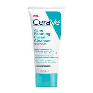 Cerave Acne Foaming Cream Face Cleanser For Sensitive Skin 5.0Fl Oz
