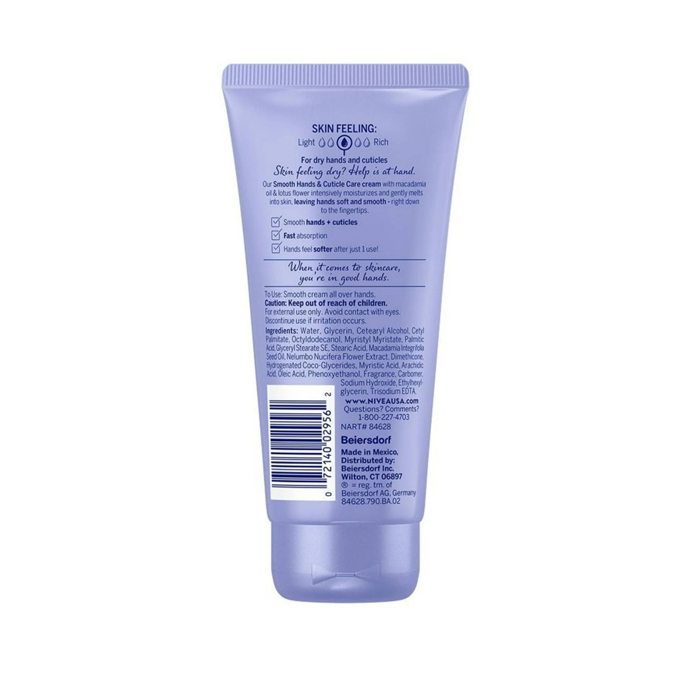 Nivea Body Care Smooth Hands And Cuticle Hand Cream For Dry Skin - 2.6oz