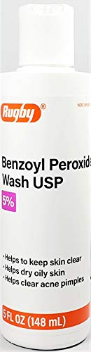 Rugby Benzoyl Peroxide Wash USP 5 , 5 Fl Oz Bottle