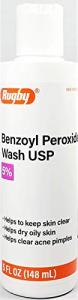 Rugby Benzoyl Peroxide Wash USP 5 , 5 Fl Oz Bottle