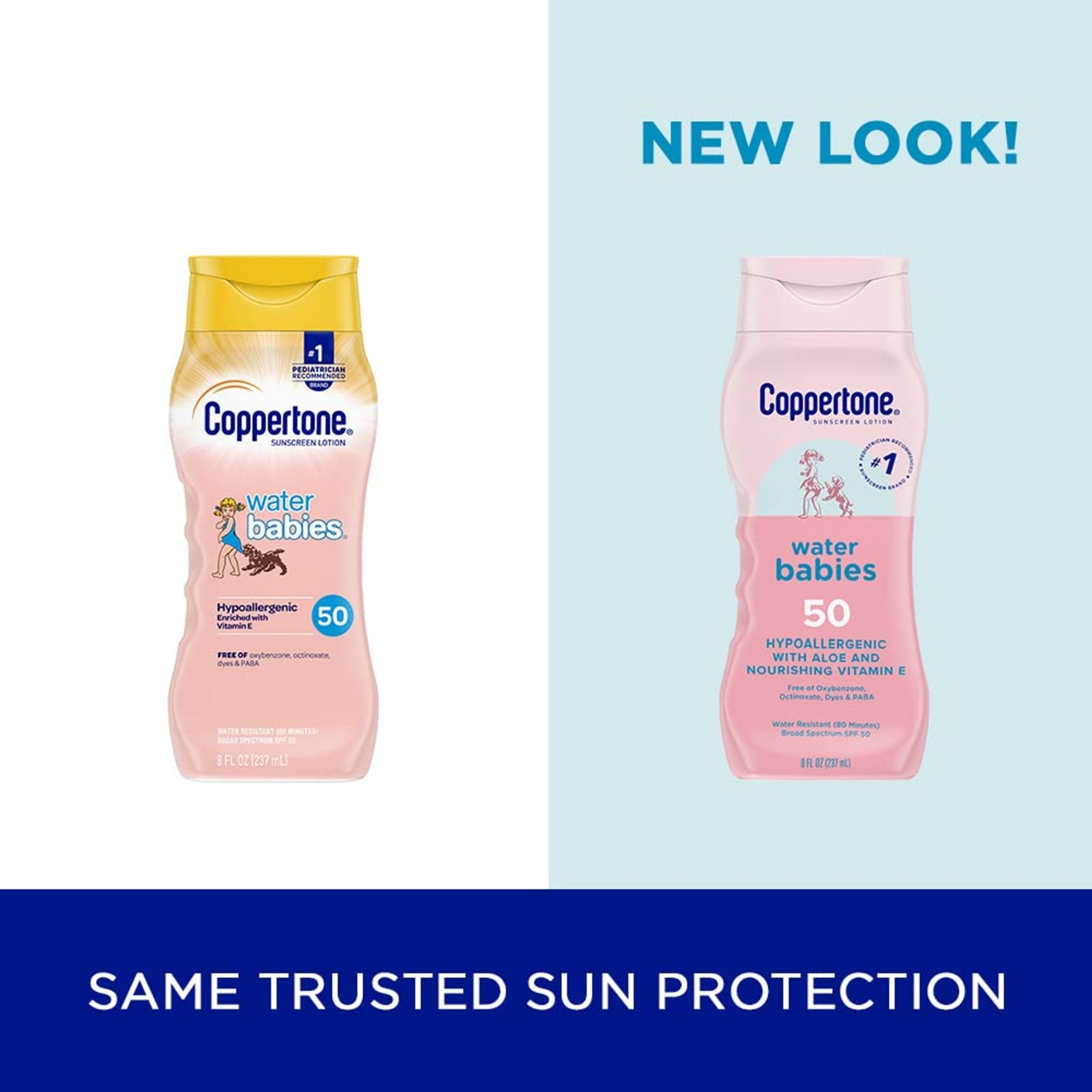 Coppertone Broad Spectrum SPF 50 Water Babies Sunscreen Lotion 8 Fl Oz
