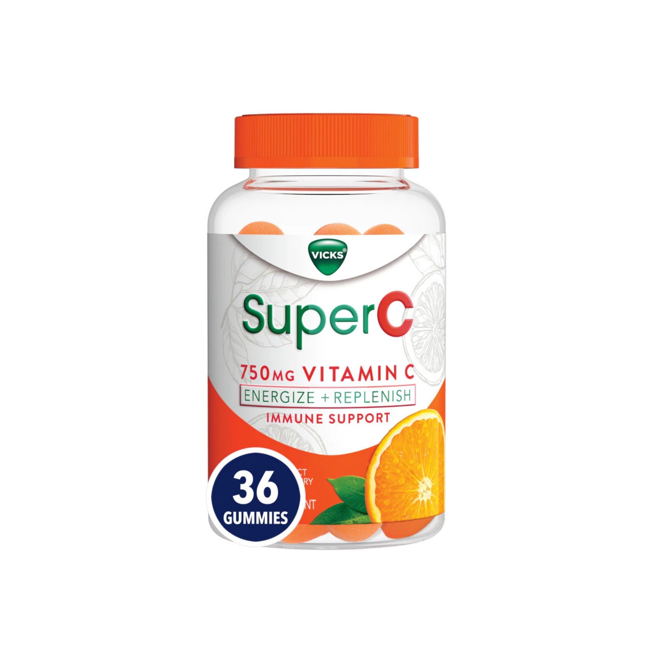 Vicks Vitamin C, 750 Mg, Gummies, Citrus Flavored