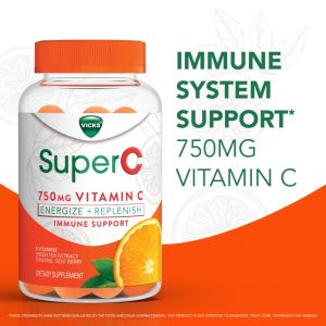 Vicks Vitamin C, 750 Mg, Gummies, Citrus Flavored