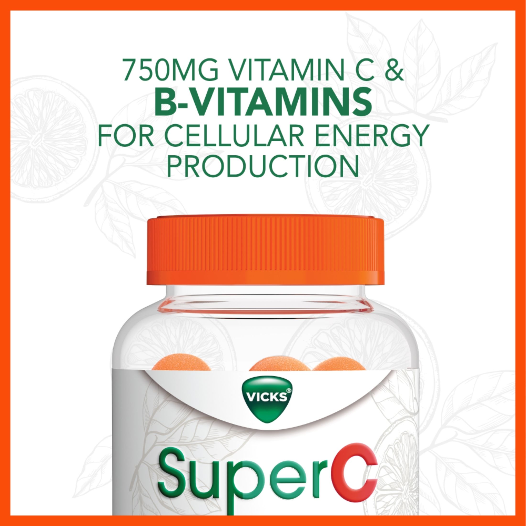 Vicks Vitamin C, 750 Mg, Gummies, Citrus Flavored