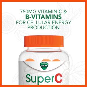 Vicks Vitamin C, 750 Mg, Gummies, Citrus Flavored