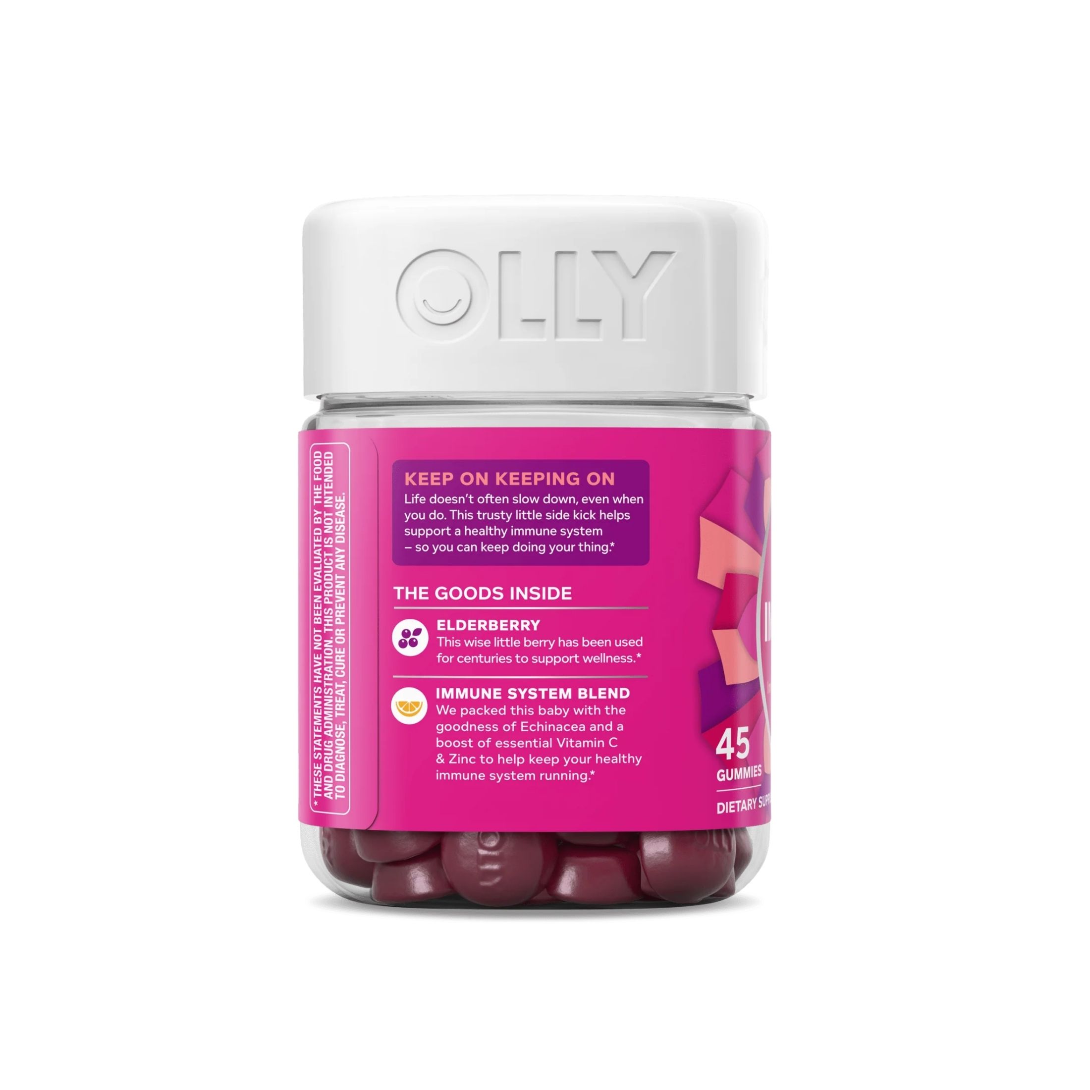 Olly Active Immunity + Elderberry Support Gummies - Berry Brave - 45ct
