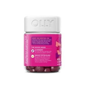 Olly Active Immunity + Elderberry Support Gummies - Berry Brave - 45ct