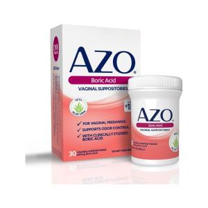 Azo Boric Acid, Vaginal Suppositories, 600 Mg, 30 Suppositories