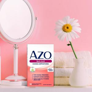 Azo Boric Acid, Vaginal Suppositories, 600 Mg, 30 Suppositories