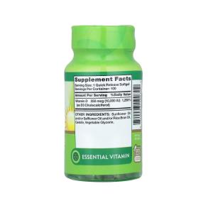 Nature's Truth Vitamin D3, High Potency, 250 Mcg, Quick Release Softgels