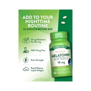 Nature's Truth Melatonin, Rapid Release, 10 Mg, Softgels