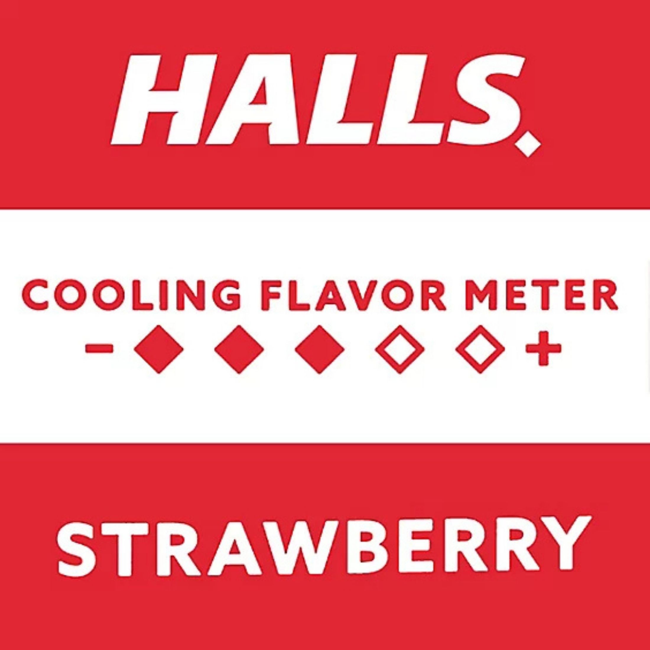 Halls Relief Strawberry Flavor Cough Suppressant & Oral Anesthetic Drops 9 Ct Pack