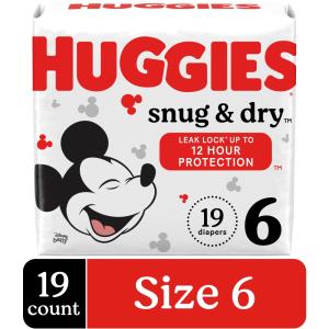 Huggies Snug & Dry Baby Diapers, Size 6