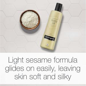 Neutrogena Body Oil For Dry Skin Light Sesame Formula 8.5 Fl. Oz