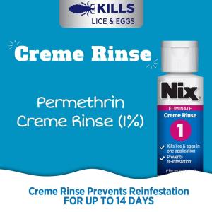 Nix Lice Treatment Creme Rinse And Nit Removal Comb 2 Oz