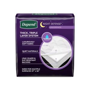 Depend Underpads For Incontinence - Overnight Absorbency - 12ct